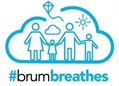 Brum Breathes logo of illustrated family holding hands flying a kite in the sunshine