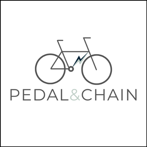 Pedal and chain logo