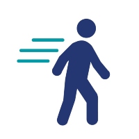 Icon of person walking