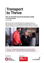 Small image of cover of Transport to Thrive report