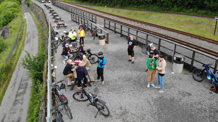 Group members of Active Wheels after one of their social rides.
