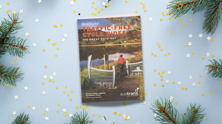 Christmas confetti and Sustrans traffic-free guide