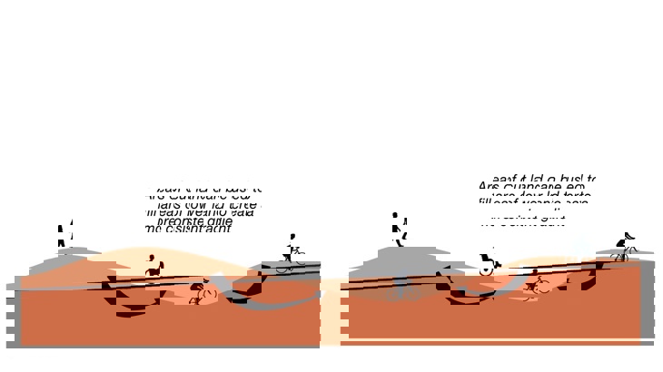 illustration making paths flat
