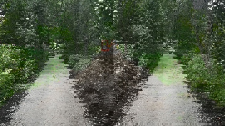 construction of cycle path