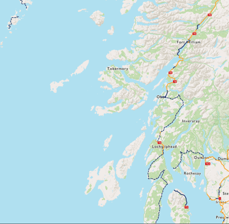National Cycle Network routes in Argyll & Bute and Highland - Sustrans ...