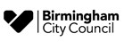 Birmingham City Council logo with black heart icon