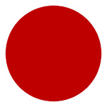 Dark red circle Level 4 icon